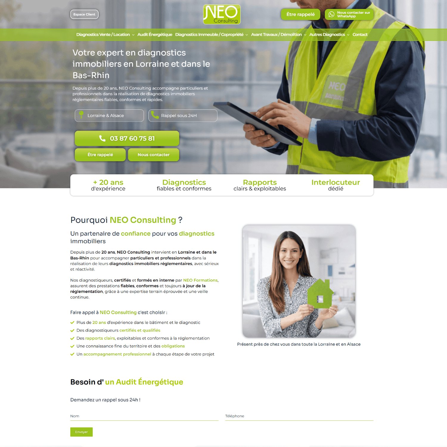 Capture du site NEO Consulting